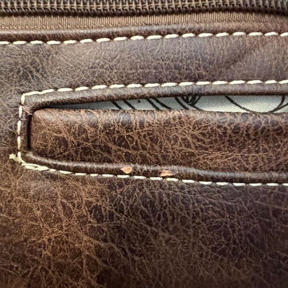 MONTANA WEST laser Cut-Out Buckle Brown Embossed Leather & Studs Concealed Carry - Picture 10 of 12